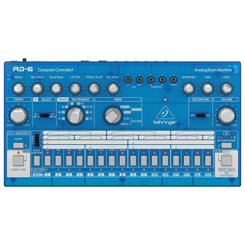 The Behringer RD6 BB Classic Analog Drum Machine With 8 Drum Sounds