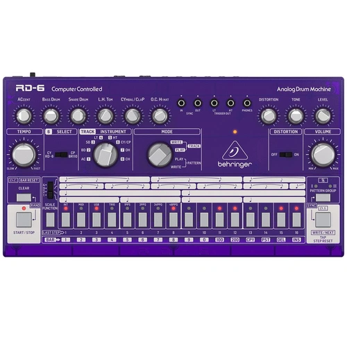 The Behringer RD6 GP Classic Analog Drum Machine With 8 Drum Sounds