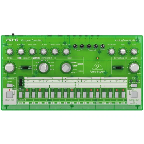 The Behringer RD6 LM Classic Analog Drum Machine With 8 Drum Sounds