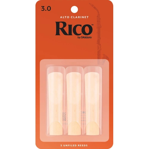 Rico by D'Addario Alto Clarinet Reeds, Strength 3, 3 Pack