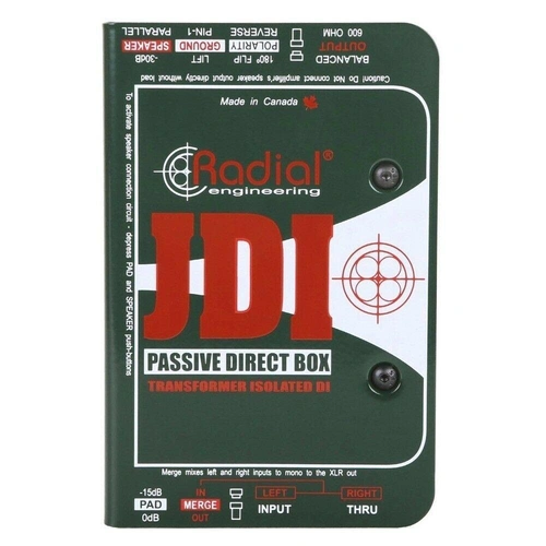 Radial Engineering JDI Passive Direct Box -Jensen Equiped