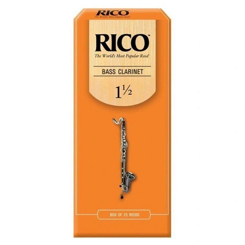 Rico Bass Clarinet 25 x Reeds, Strength 1.5 ( 1 1/2 ) 25-pack  REA2515 