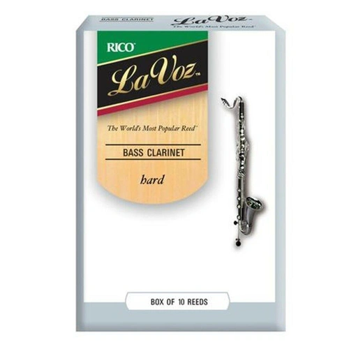 D'addario La Voz Bass-Clarinet Reeds - Strength Hard - Box of 10 Reeds