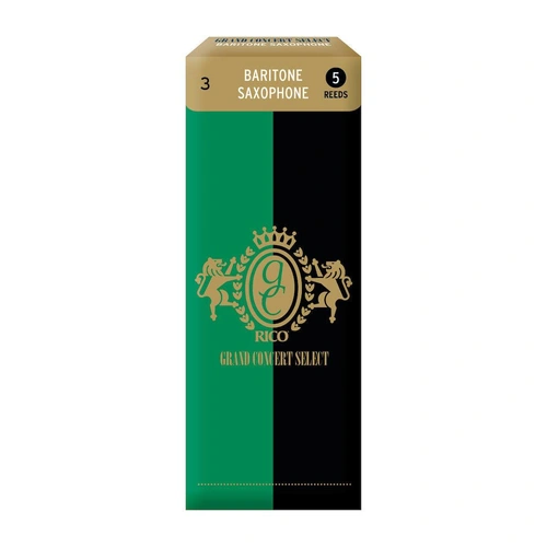 Rico Grand Concert Select Baritone Sax Reeds, Strength 3.0, 5-pack