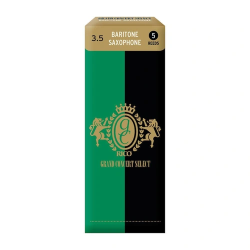 Rico Grand Concert Select Baritone Sax Reeds, Strength 3.5, 5-pack