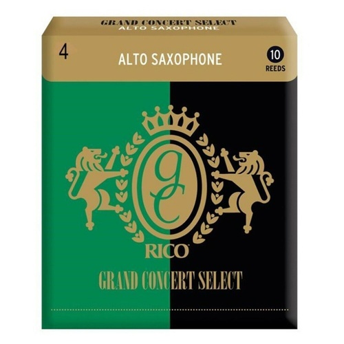 Rico Grand Concert Select Alto Sax Reeds, Strength 4.0, 10-pack 
