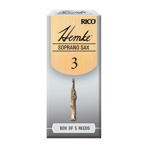 Frederick L. Hemke Soprano Saxophone Reeds, Strength 3.0, 5 Pack