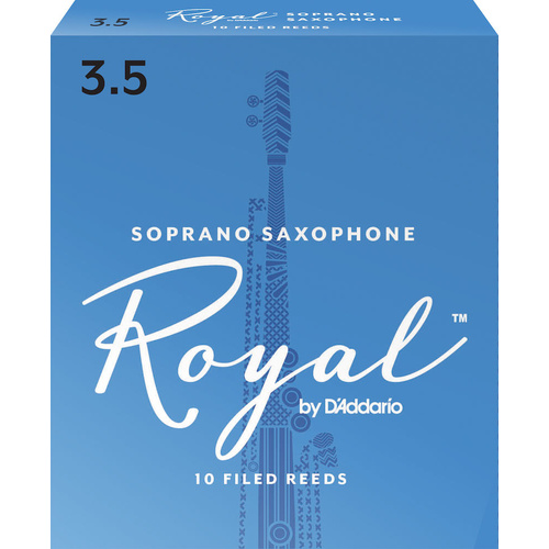 Royal by D'Addario Soprano Sax Reeds, Strength 3.5, 10-pack