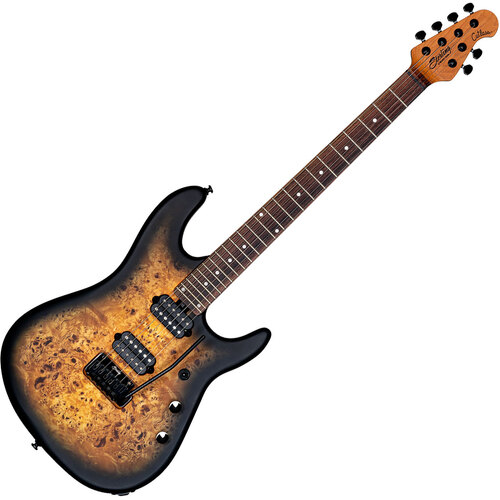 Sterling by Music Man Richardson Cutlass Electric Guitar - Natural Poplar Burl Burst