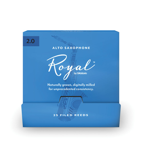 Royal by D'Addario Alto Sax Reeds, #2.0, 25-Count Single Reeds