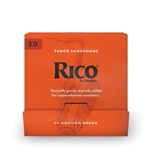 Rico by D'Addario Tenor Saxophone Reeds, #3.0, 25-Count Single Reeds