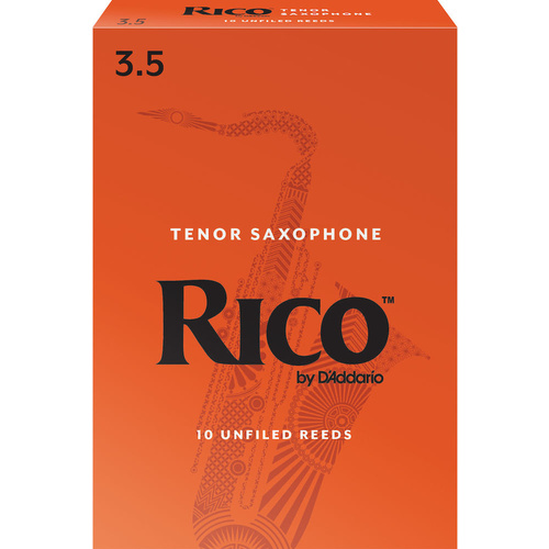 Rico by D'Addario Tenor Sax Reeds, Strength 3.5, 10-pack