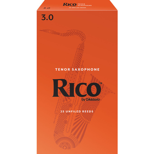 Rico by D'Addario Tenor Sax Reeds, Strength 3, 25-pack
