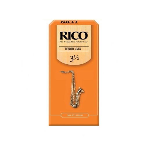 Rico Tenor Saxophone Reeds, 25 Pack  Strength 3 1/2   RKA2535 No. 3.5