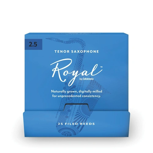 Royal by D'Addario Tenor Saxophone Reeds, #2.5, 25-Count Single Reeds