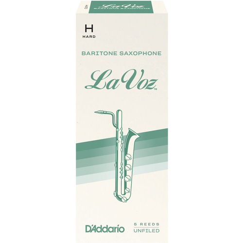 La Voz Baritone Saxophone Reeds, Hard, 5 Pack