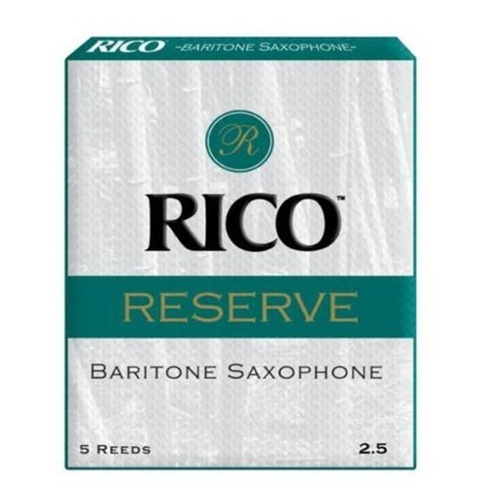 D'addario Woodwinds Rico Reserve Baritone Saxophone Reeds 5 reeds strength 2 1/2