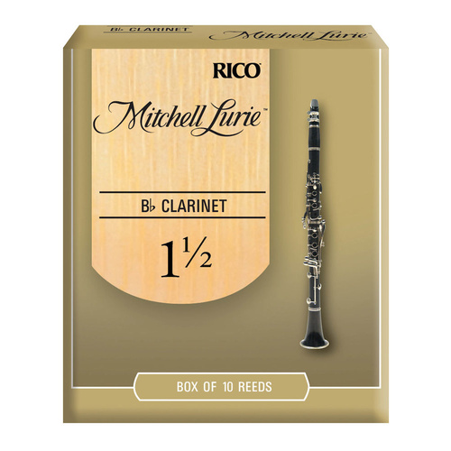 Mitchell Lurie Bb Clarinet Reeds, Strength 1.5, 10 Pack