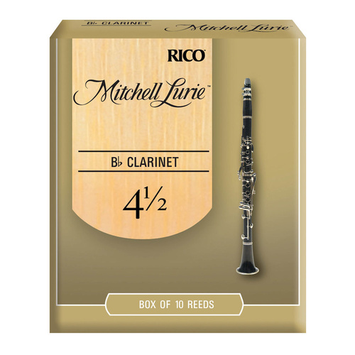 Mitchell Lurie Bb Clarinet Reeds, Strength 4.5, 10 Pack
