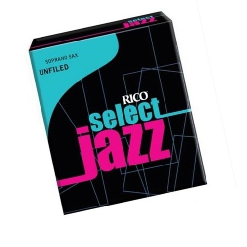 D'addario Rico Select Jazz Soprano Sax Reeds, Unfiled Strength 2 Hard 10-pack 