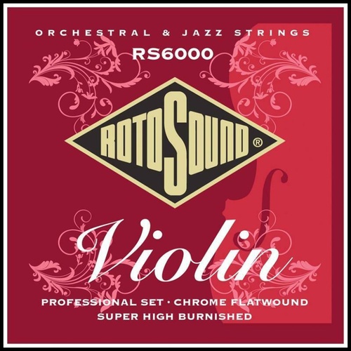 Rotosound RS6000 4/4 Orchestral / Jazz Professional Flatwound Violin Strings 