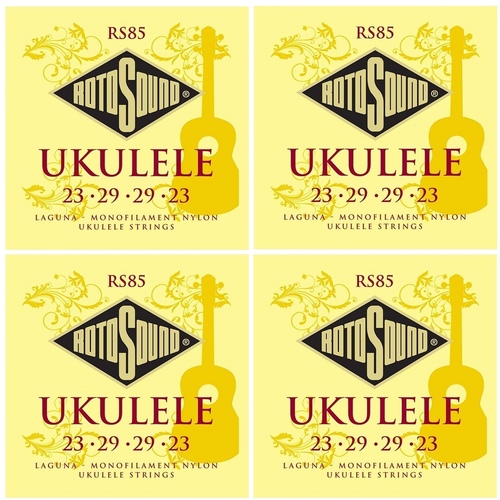 Rotosound RS85 Laguna Nylon Monofilament Ukelele Strings Soprano - 4 Sets 