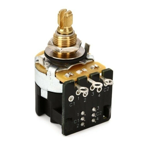 CTS Push-pull Audio Taper Potentiometer - Short Shaft - 250k