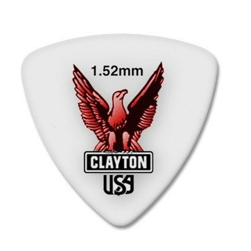 Clayton Acetal Guitar Picks - Rounded Triangle 1.52 Gauge , 72 Picks