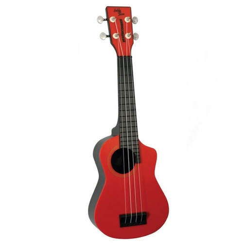 Eddy Finn Beachcomber EF-PSRD Uke Soprano Ukulele with gig bag Red