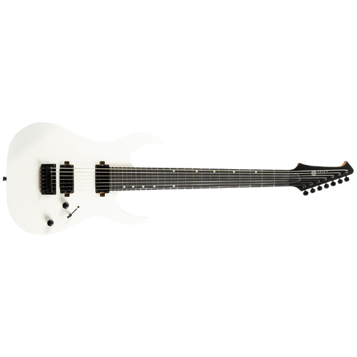 Spira Guitars S-407-MWH 7 String Electric Guitar - Satin White
