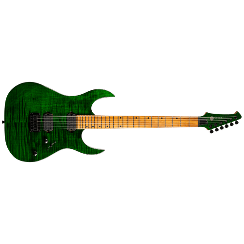 Spira S-450-TGR Electric Guitar - High Performance Rock Machine - Trans Green