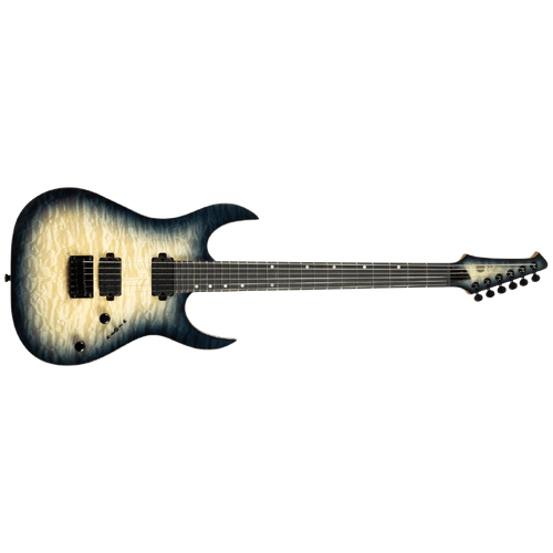 Spira S-500-QGY-E Electric Guitar - Trans Grey - Quilted Maple Top