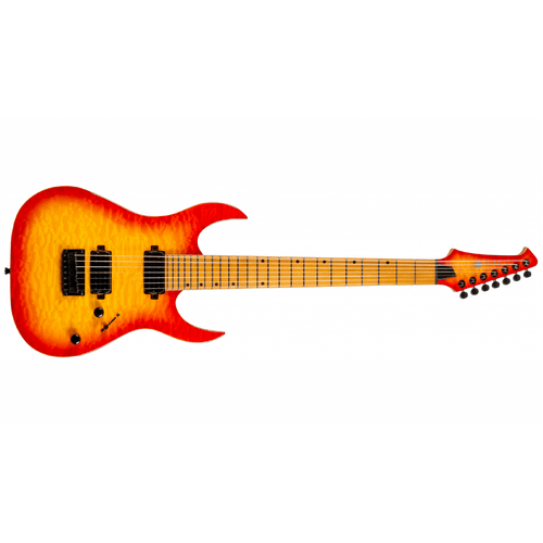 Spira S-507-QFB 7-String Electric Guitar - High Performance Rock Machine - Fireburst