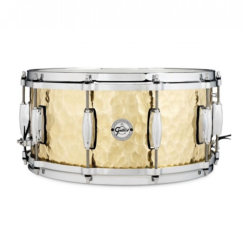 Gretsch Drums Hammered Brass Snare Drum - 6.5 x 14 inch
