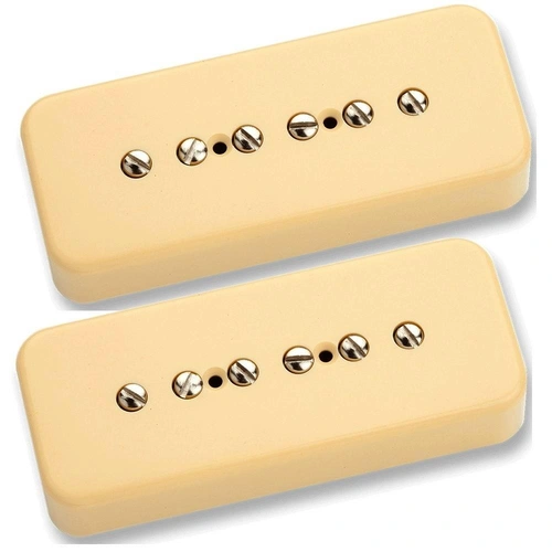 Mojo Tone '56 Quiet Coil P-90 Soapbar Electric Guitar Pickup Set Cream