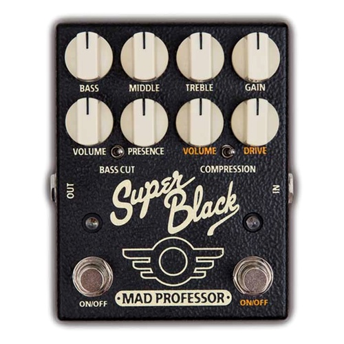 Mad Professor Super Black Blackface Preamp Guitar Effects Pedal, True Bypass