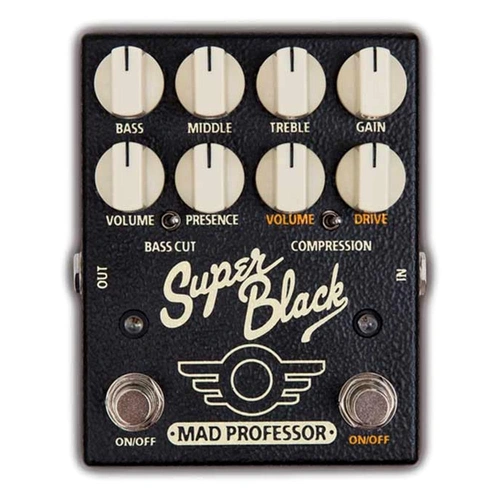 Mad Professor Super Black Blackface Preamp Guitar Effects Pedal, True Bypass