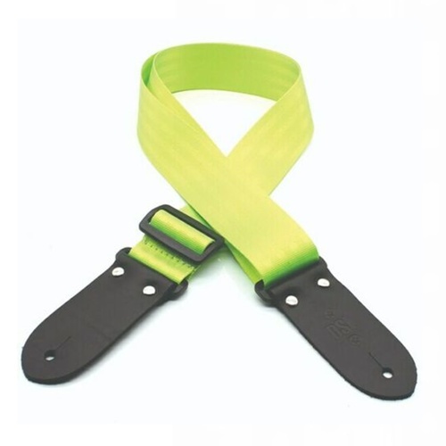 DSL Seat Belt Webbing Guitar Strap - 2" LIME Made in Australia