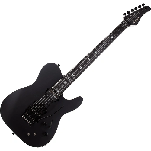 Schecter PT FR-S SLS Elite Evil Twin 6 String Electric Guitar - Satin Black