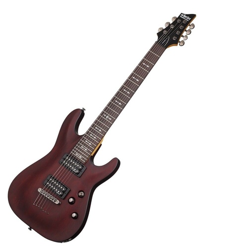 Schecter Research Omen 7  Electric Guitar Electric Walnut Satin (WSN) 7-String