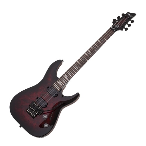 Schecter Omen Elite-6 FR Electric Guitar - Black Cherry Burst