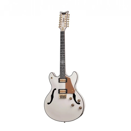Schecter Wayne Hussey Corsair-12 String Electric Guitar - Ivory