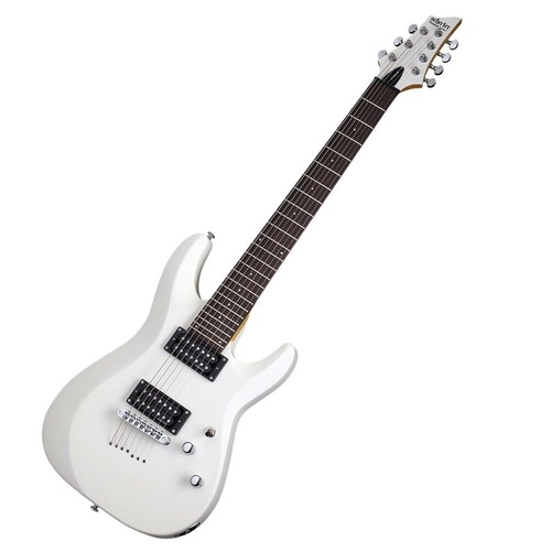 Schecter Research C-7 Deluxe 7-string Electric Guitar Satin White (SWHT) SCH-438