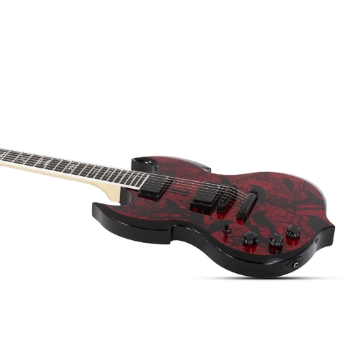 Wylde Audio Left Handed Barbarian Electric Guitar - Blood Raven