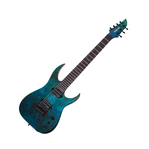 Schecter SCH878 Keith Merrow KM-7 MK-III Artist 7 String Signature Guitar - Lagoon Fade