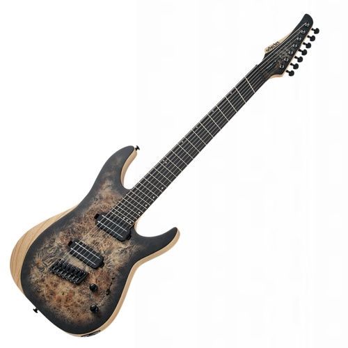 Schecter Reaper-7 Multiscale 7-String electric Guitar Satin Charcoal Burst