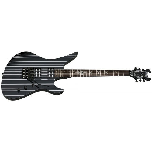 Schecter Synyster Gates Standard Electric Guitar Gloss Black with Silver Stripes