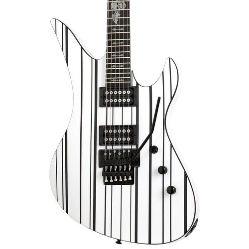 Schecter Synyster Gates Standard White & black pinstripes Electric Guitar