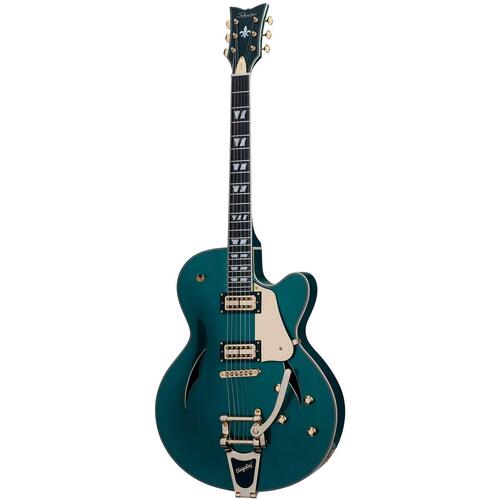 Schecter Coupe Electric Guitar - Dark Emerald Green  - Tesla FilterTron Pickups