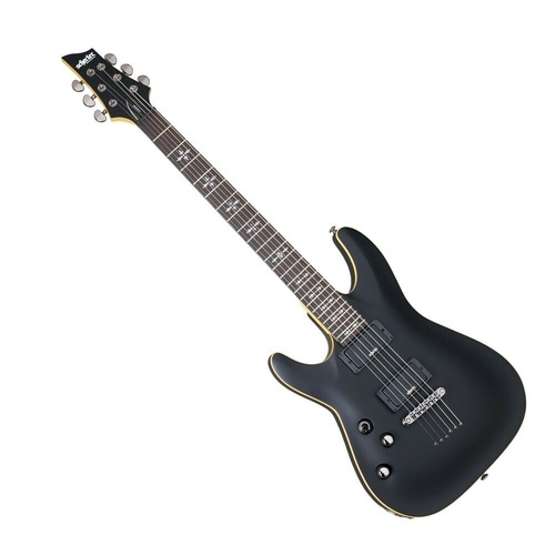 Schecter SCH3665 Demon-6 Left Handed Aged Black Satin Electric Guitar
